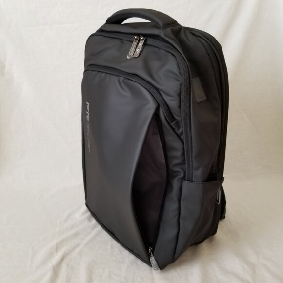 NWT! Fenruien Expandable Waterproof Laptop Backpack w/USB Cord & Luggage Strap - Picture 7 of 15